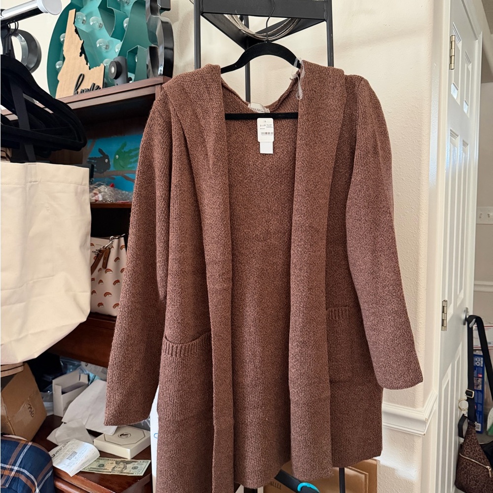 Cozy Brown Hooded Sweater
